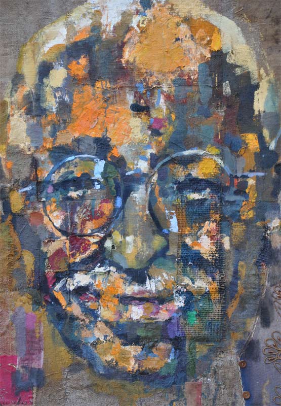 Painting Portraits Gandhi