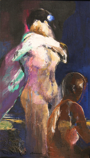 Painting Nudes Triptic