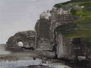 China, books and paintings landscapes Etretat