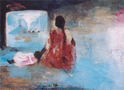 Peinture Oeuvres sur l'Inde Nocturne indien