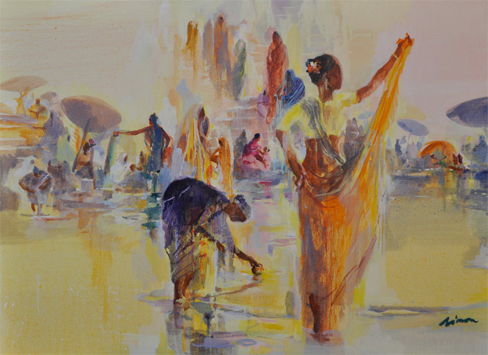 Painting Works about India Varanasi